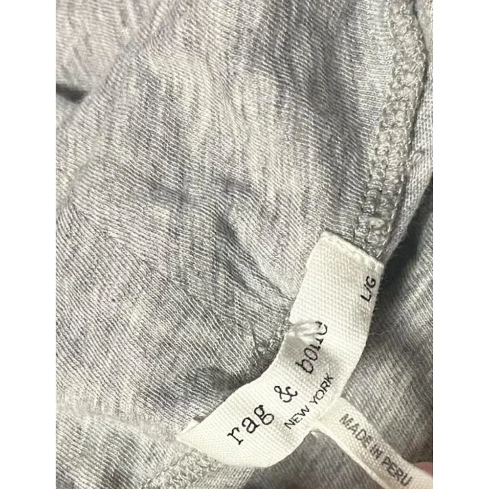 Rag Bone New York Grey Turtleneck Long Sleeve Top Shirt Women's Size‎ L - Picture 4 of 7